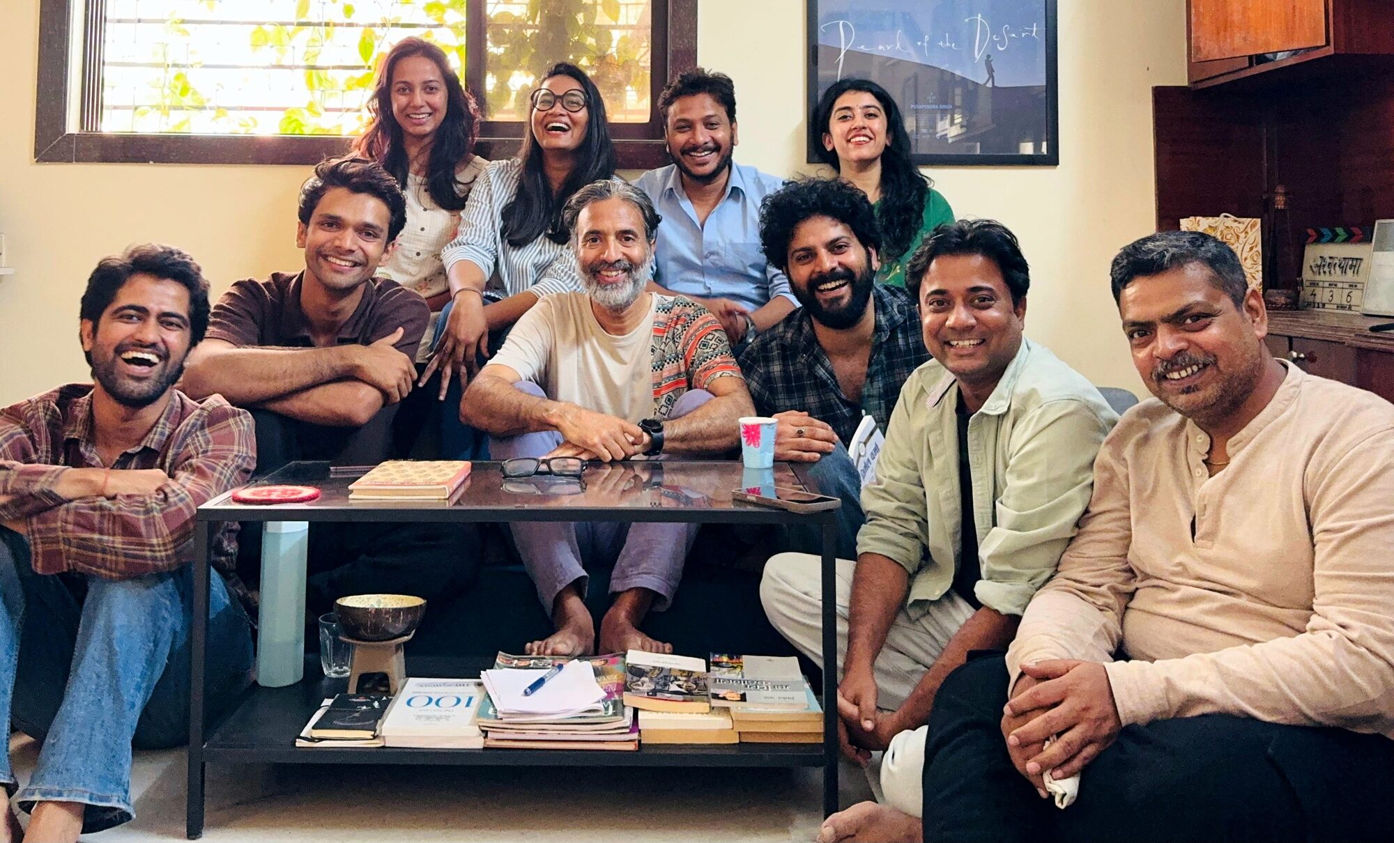 FTII acting graduates in a workshop on internalization and inner monologue