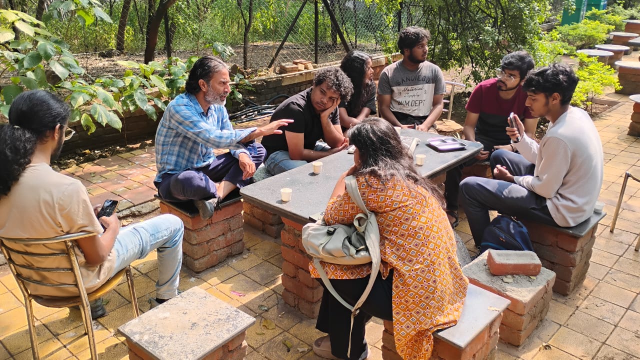 Pushpendra leading a workshop on Directing Actors for FTII Film Direction students